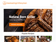 Tablet Screenshot of meateatingmilitaryman.com